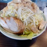 かじろうramen7 - ラーメン小750円、野菜マシ、あぶらマシマシ