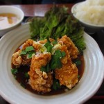 Chuuka Shokudou Minamigochi - 油淋鶏（ユーリンチ）定食　900円