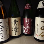 宴の一 - 各種日本酒あり。