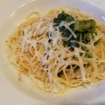 Taverna Coccorana - 苦味の効いたチーマディラーパにブロードやガーリックのコク、独特な香りのペコリーノチーズが合う！