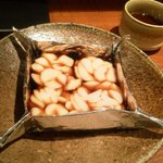 魚 しんのすけ - 201110　白子を・・・・グツグツと・・・・