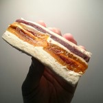 干し柿とこし餡の自家製フルーツ和サンド❤