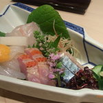 くろぎ - 豊後水道産造り盛り合わせ　妻もの色々