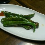 独酌　三四郎 - 万願寺。。。辛いのがたまに・・・