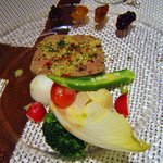 ビストロ ダイア - 北海道滝川産スノーホワイトチェリーバレー鴨肉と栗とイチジクのテリーヌ