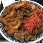 Yoshinoya - 牛丼 特盛 オンザキムチ・玉子・紅生姜