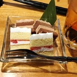 富士溶岩石居酒屋 頂 - ミニケーキ