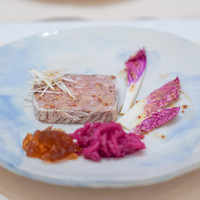 フランス料理 タンモア - ジビエのパテ、白菜のシュークルート