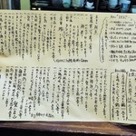 酒肴商店 アジト - 本日のメニュー