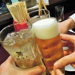 酒肴商店 アジト - 乾杯！