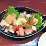 酒肴商店 アジト - 老人用刺身盛り