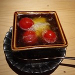 銀座 盡 - 赤座海老とスズキ