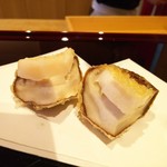 天ぷら たけうち - 糸島の原木椎茸と北海道のホタテ