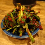 煮干し中華そば 一剣 - 生ニラ（辛）