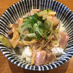 荒町商店中華そば ふじやま - 〆の肉飯200えん
