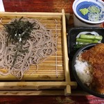 Tenchi Housaku - 蕎麦とソースかつ丼 2019.01