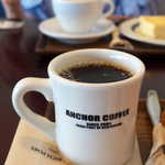 アンカーコーヒー - 浅煎りブレンド「マザーポート」（￥400）。お替わりは半額￥200で楽しめる