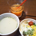 カフェ リスタ - スープ、サラダ付き