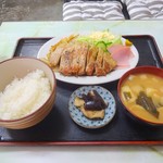 きね新食堂 - ロース焼定食