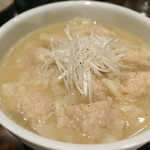 鳥みつ - 試作品のコーチン餃子麺