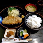 とんかつ 力亭 - ロースかつ定食