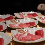 初音鮨 - （2018年12月）マグロ3種