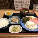 お食事処 大和 - 朝定食６００円です（２０１９．１．３１）