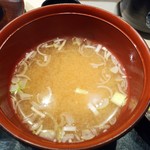 魚ふじ - 豆腐の味噌汁