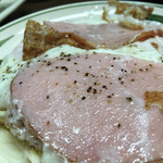 有限会社桝屋酒店   - ハムエッグ２００円