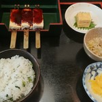 蕎麦割烹　黒帯 - 菜飯田楽セット(税込324円)