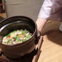 祇園 にし - 河豚、筍の釜飯