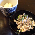 農家レストラン 土風里 - わらびの白和え　キノコの和え物