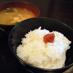 農家レストラン 土風里 - ひとめぼれ新米　きのこのお味噌汁