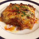 Lasagna with homemade meat sauce and plenty of cheese
