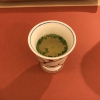 鮨 そえ島 - クエの中骨のスープ！
