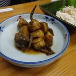 四ツ木製麺所 - クワイの煮ころがし&ツナサラダ