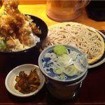 本家いなせや - 鶏天丼セット