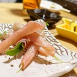 伊太利亜酒場 Cena - 2018年12月　ルッコラの生ハム巻き【400円】