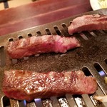 春香亭 - 大皿セット「質」の上ロース焼き中