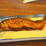 杉ケ瀬ヤナ - 鮎の煮付け（以下８枚２０１１年１０月末）