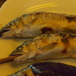 杉ケ瀬ヤナ - 子持ち鮎の塩焼き