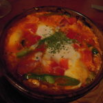 ロス・ヒターノス - フラメンカエッグ混ぜる前