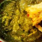 ハリ　インドレストラン＆バー - パラクパニールはチーズ入りです。