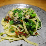 タケル クインディチ - 牡蠣と菜の花のリングイネ