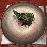 日本料理 TOBIUME - 筑穂牛のｼｬﾄｰﾌﾞﾘｱﾝの炭火焼