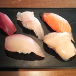 立ち寿司 - ビールセット