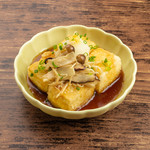 bi-rukurabunishiogikubobiahausu - キノコの揚げ出し豆腐
