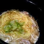 手打そば 梅乃家 - まかない塩ラーメン（スープは絶品！！）５００円