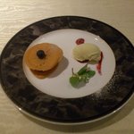 ラビスタ大雪山 - フランボワーズのミルフィユ仕立て バニラアイス添え。