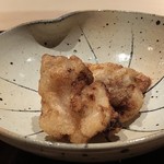 菊鮨 - 河豚のから揚げ・・この衣が美味しくて。